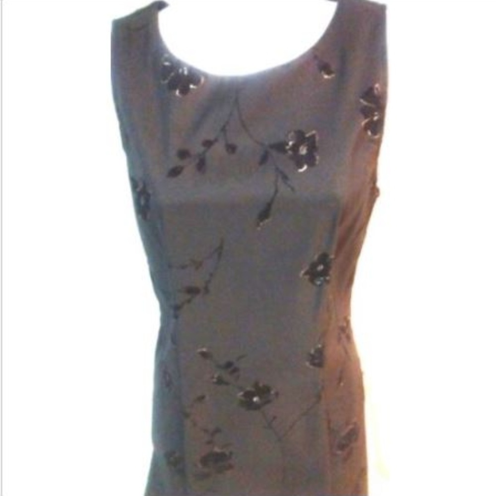Junior Velvet Embossed Tank Fit & Flare Knee Dress